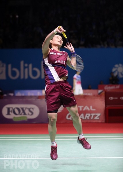 世界球后戴資穎鏖戰3局獲勝，挺進印尼賽女單4強。（BadmintonPhoto提供）
