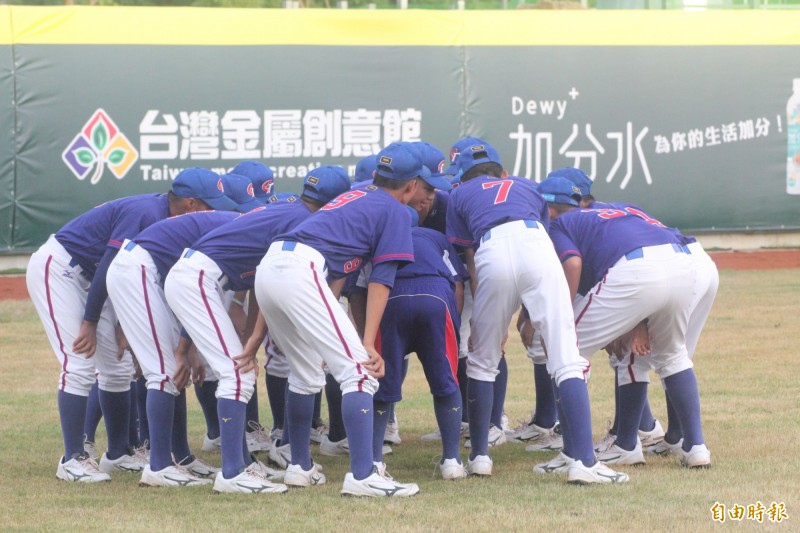 U12台灣隊練球。（資料照，記者龔乃玠攝）