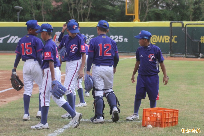 U12台灣隊練球。（資料照，記者龔乃玠攝）
