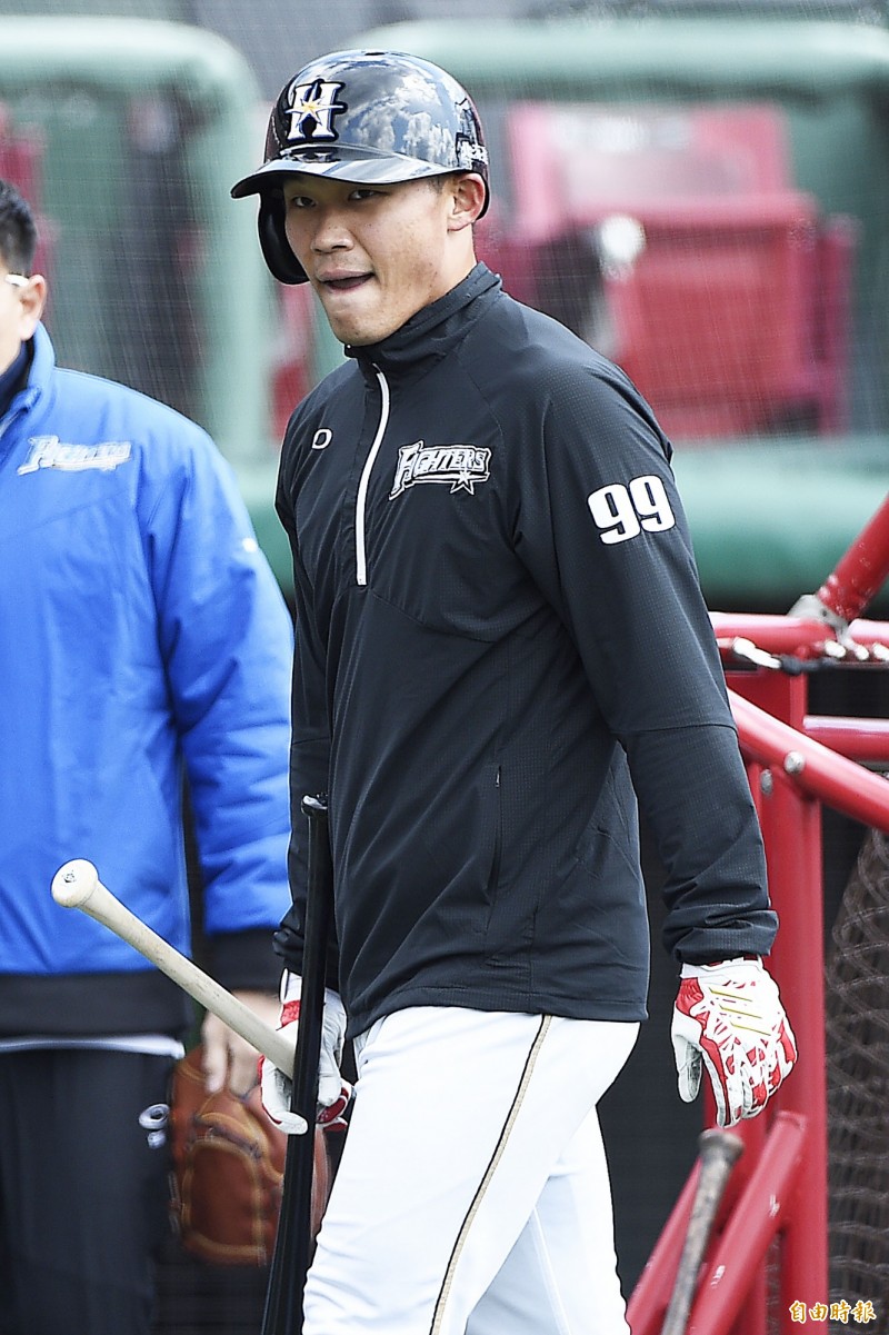 王柏融目前正在二軍復健賽。（資料照，記者陳志曲攝）