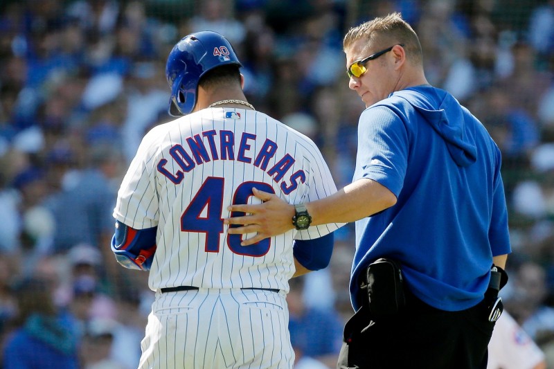 康崔拉斯跑壘傷退，走回休息室時一度暴怒嘶吼。（資料照，USA TODAY Sports）