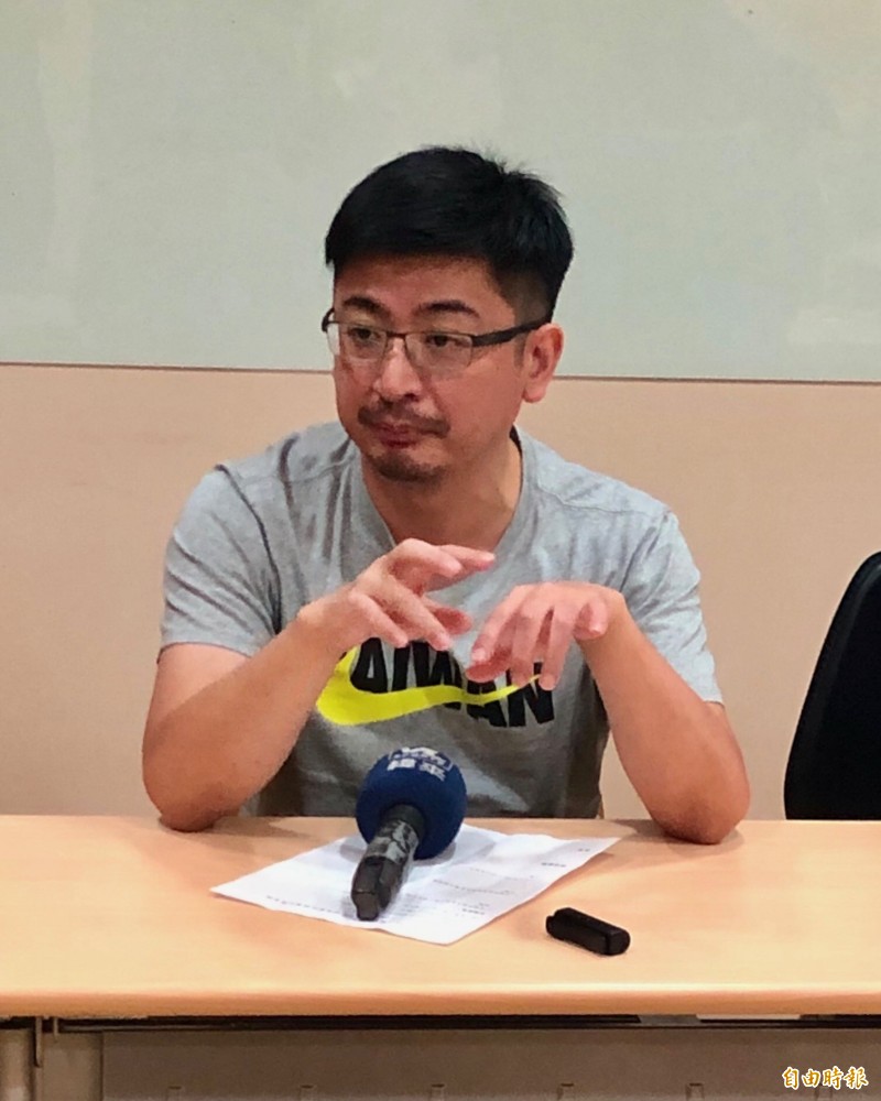 籃協理事長謝典霖。（記者林岳甫攝）