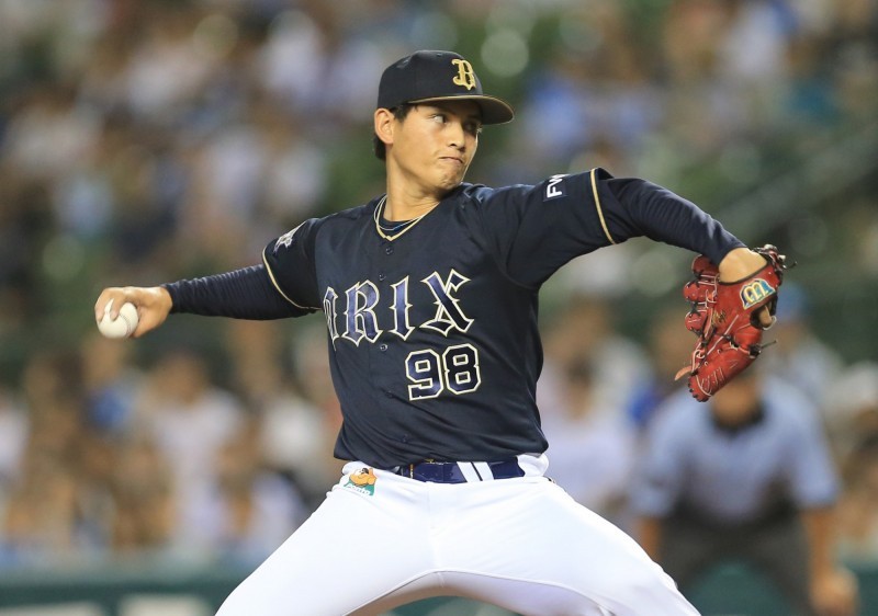 張奕22日將先發挑戰三連勝，有機會對決柳田悠歧。（取自歐力士官網）