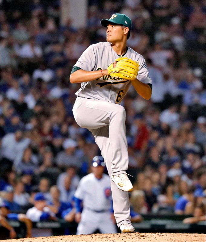 運動家王維中近2週未出賽,被下放3A。(資料照) 運動家王維中近2週未出賽,被下放3A。(資料照)