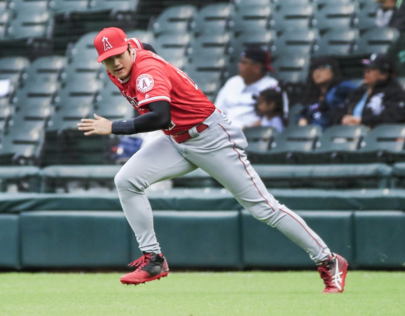 大谷翔平的膝蓋問題並沒有影響到他的跑壘速度。（資料照，歐新社）