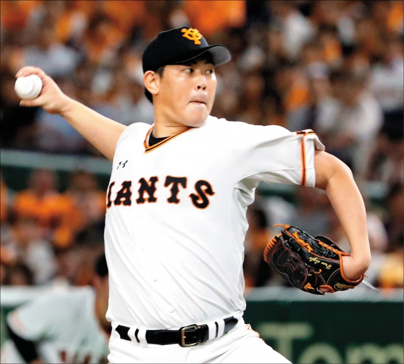 山口俊昨先發7.1局僅掉1分。(取自巨人隊推特) 山口俊昨先發7.1局僅掉1分。(取自巨人隊推特)