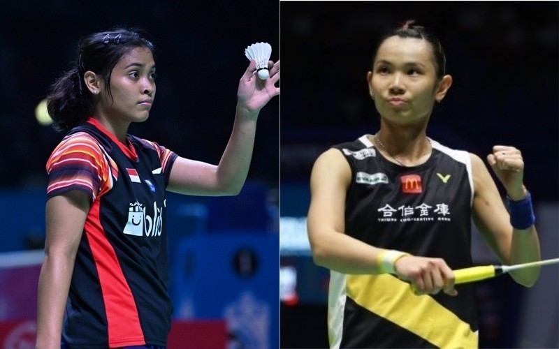 東宗（左）認為在南韓賽8強面對球后戴資穎那場比賽得到很好的學習。（資料照）