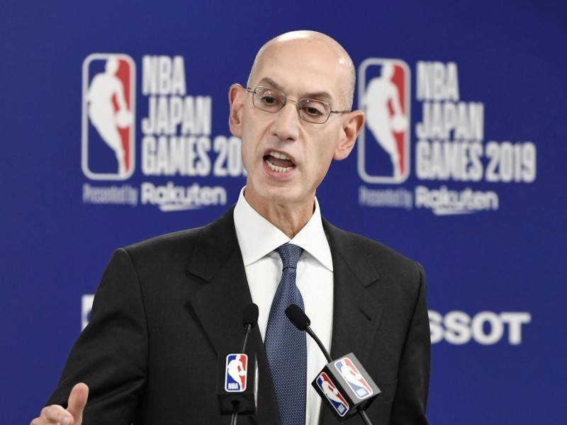 NBA總裁席爾瓦曾希望球員跟教練都能表態力挺言論自由。（資料照，路透社）
