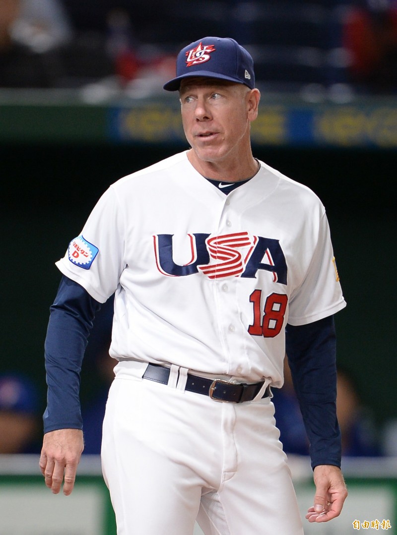 美國隊教頭布羅西亞斯。（特派記者林正堃攝）