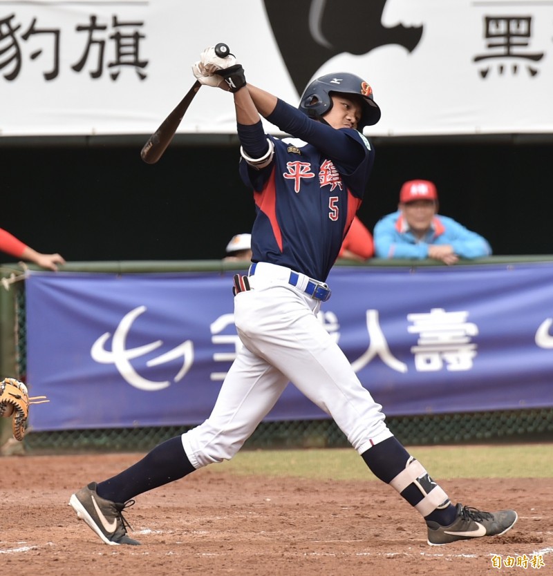 平鎮高中林子豪。（記者塗建榮攝）