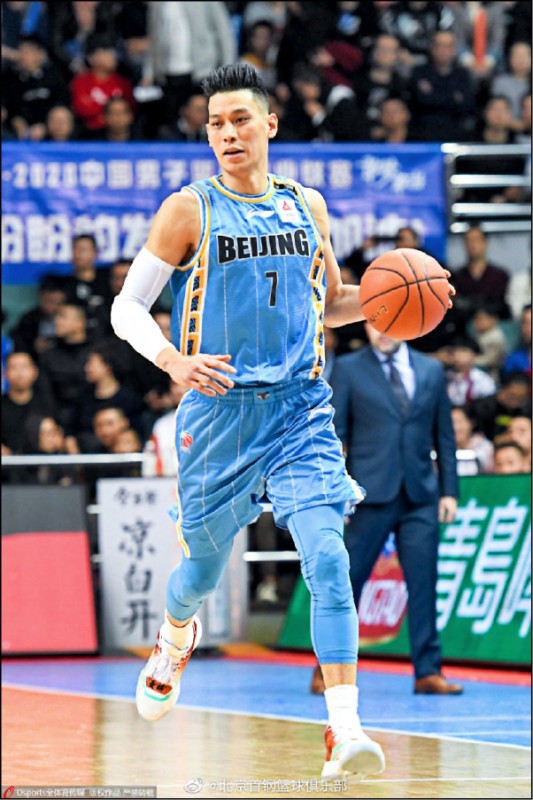 林書豪(取自首鋼男籃微博) 林書豪(取自首鋼男籃微博)