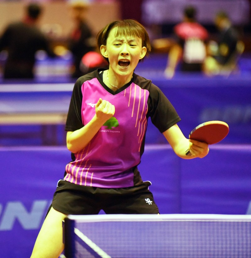黃禹喬第四度領到國手當選證書。（桌協提供）