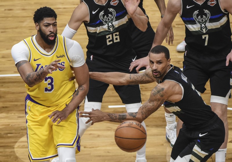 A.戴維斯（左）。（資料照，USA TODAY Sports）