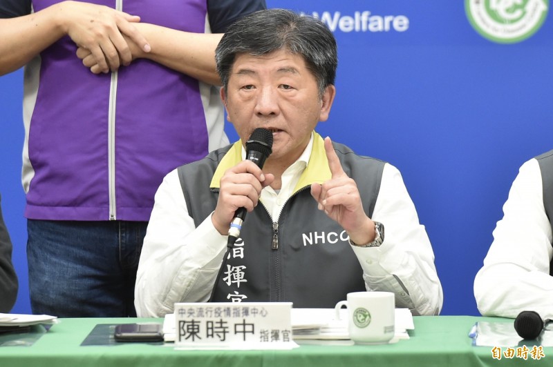 中央流行疫情指揮中心指揮官陳時中。（記者塗建榮攝）