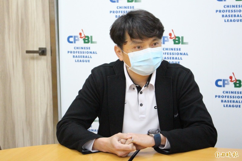 中職秘書長馮勝賢。（記者羅志朋攝）