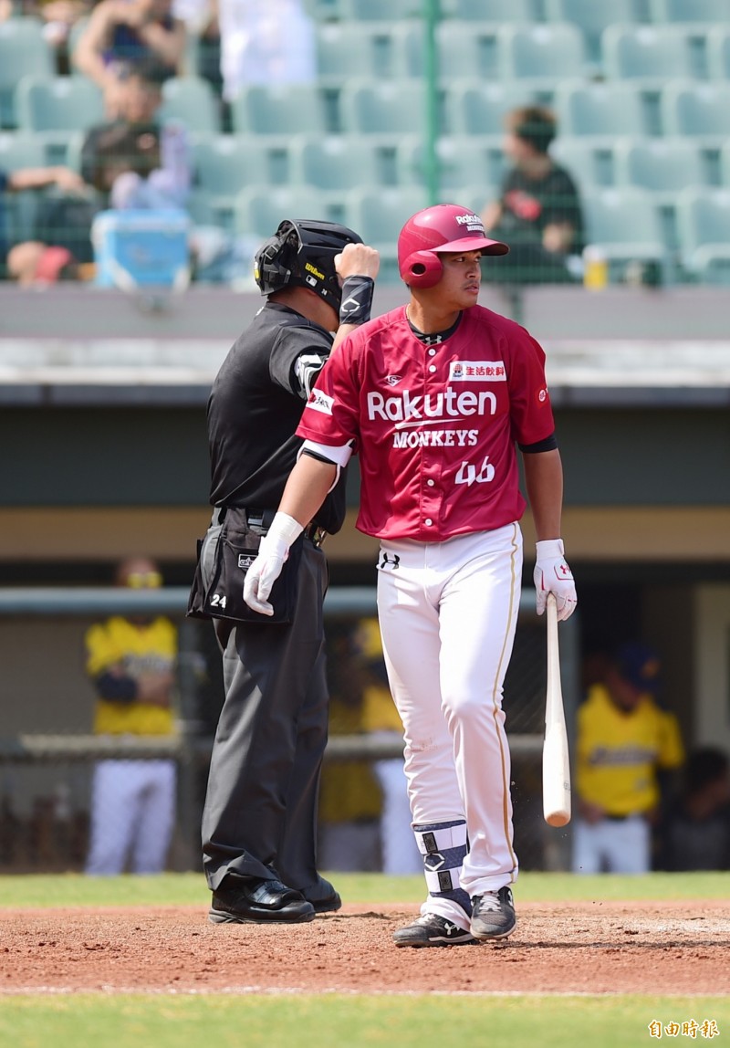 桃猿內野手楊瑞承。（資料照，記者廖耀東攝）