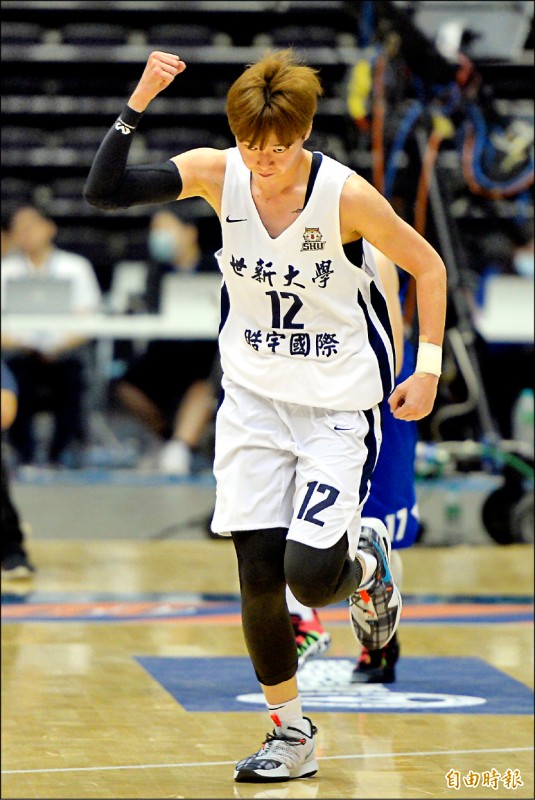 奪下MVP的林蝶繳出雙十成績。（記者林正堃攝）