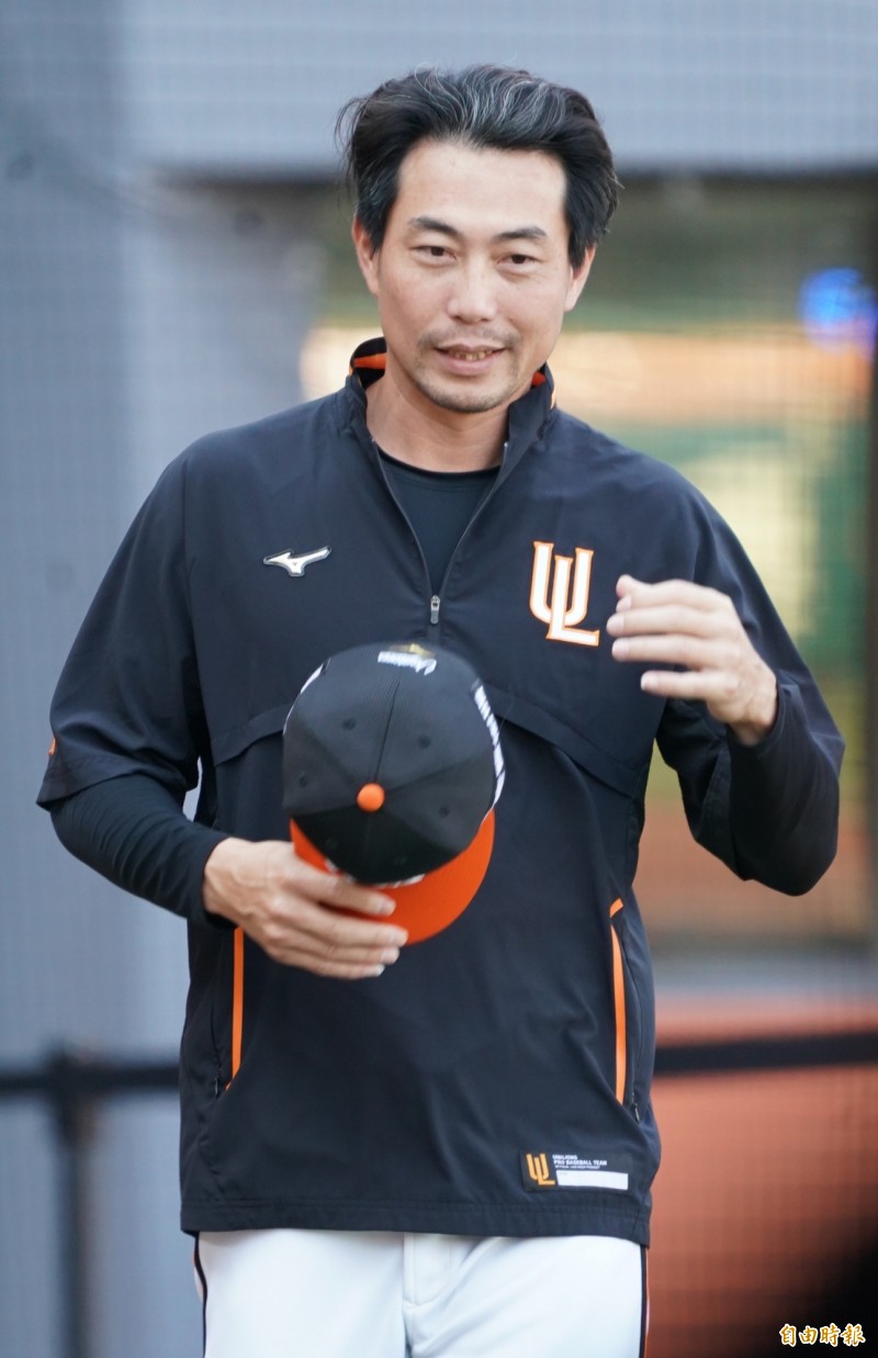 統一獅代總教練林岳平。（記者黃志源攝）