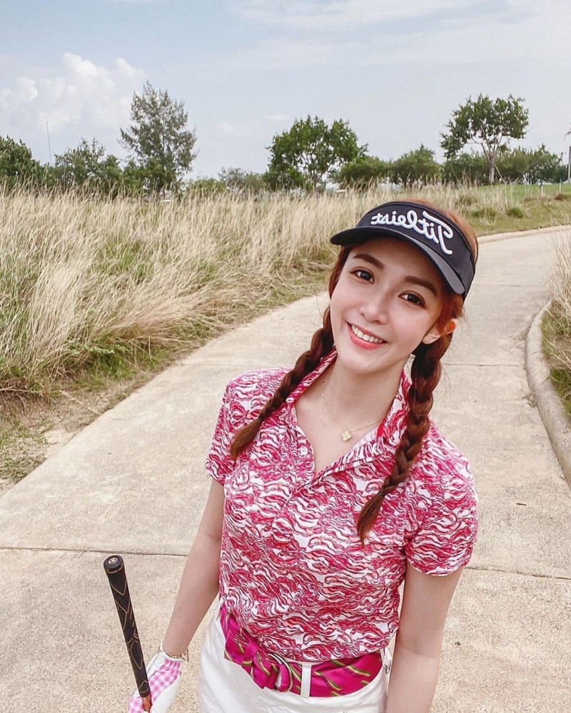 女星黃巧綸。（高爾夫球雜誌提供）
