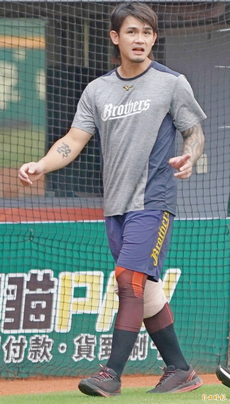 中信兄弟張志豪。（記者黃志源攝）