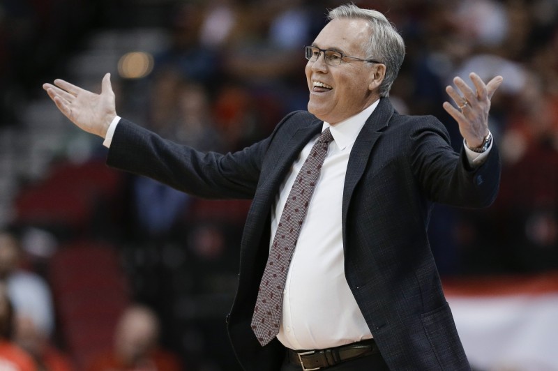 火箭主帥丹東尼。（資料照，美聯社）