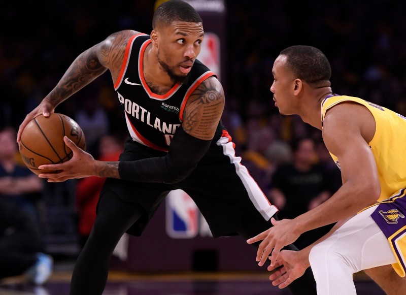 里拉德認為能在首輪擊敗湖人。（資料照，USA TODAY Sports）