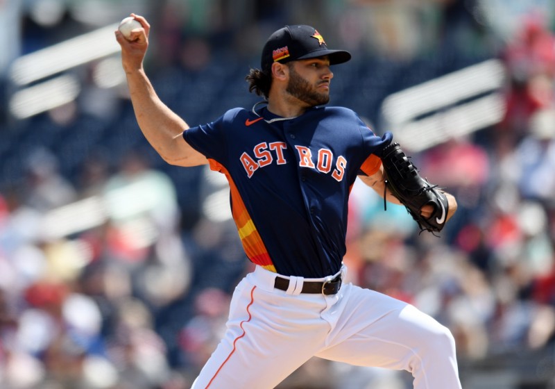 太空人隊先發投手麥卡勒。（資料照，今日美國）