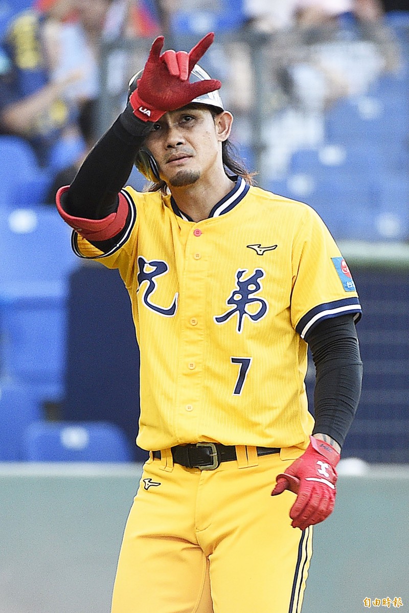 中信兄弟張志豪。（記者陳志曲攝）