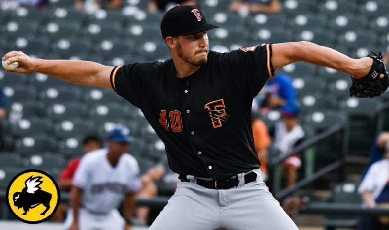 統一獅新洋投Brock Dykxhoorn。（資料照，圖片取自推特）