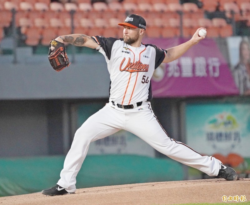 統一獅費爾本自請離隊將於月底返美。（資料照，記者黃志源攝）