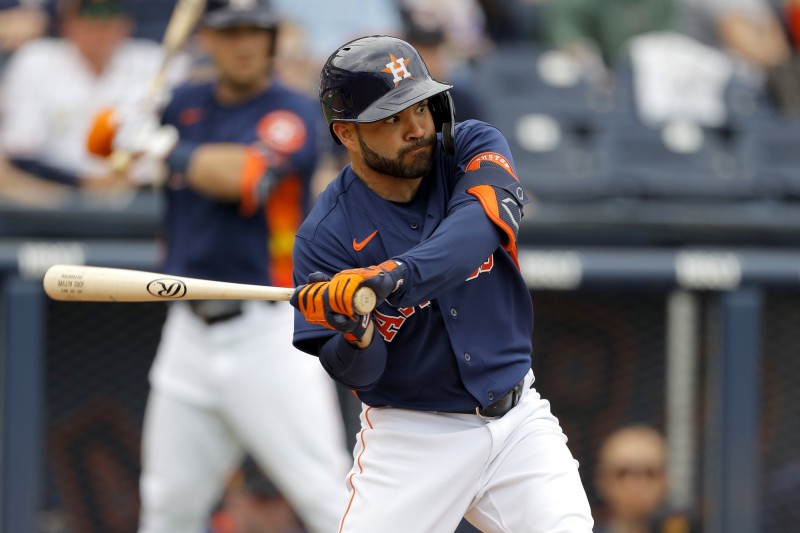 太空人隊艾圖維拿過3座打擊王。（資料照，美聯社）