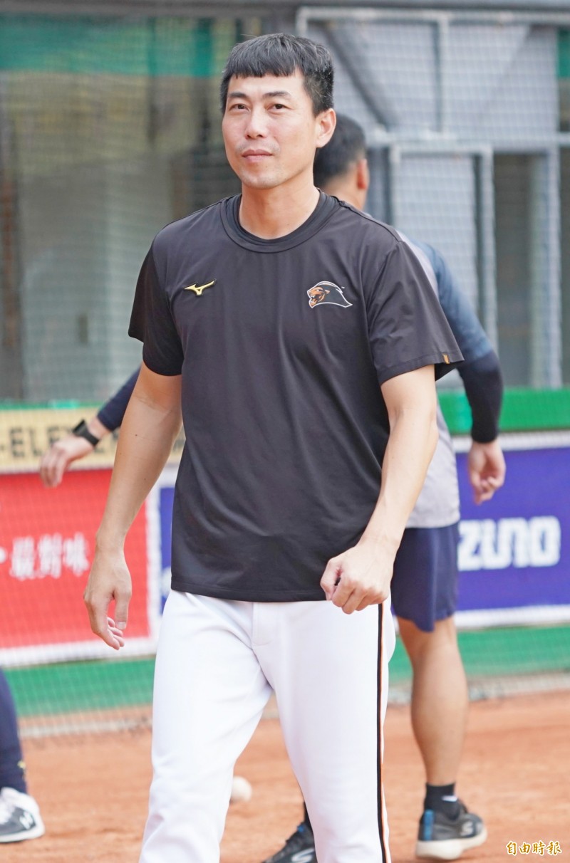 統一獅總教練林岳平。（資料照，記者黃志源攝）