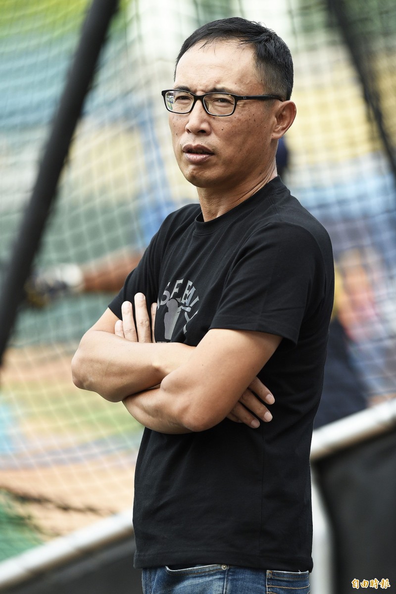 中信領隊劉志威。（記者陳志曲攝）