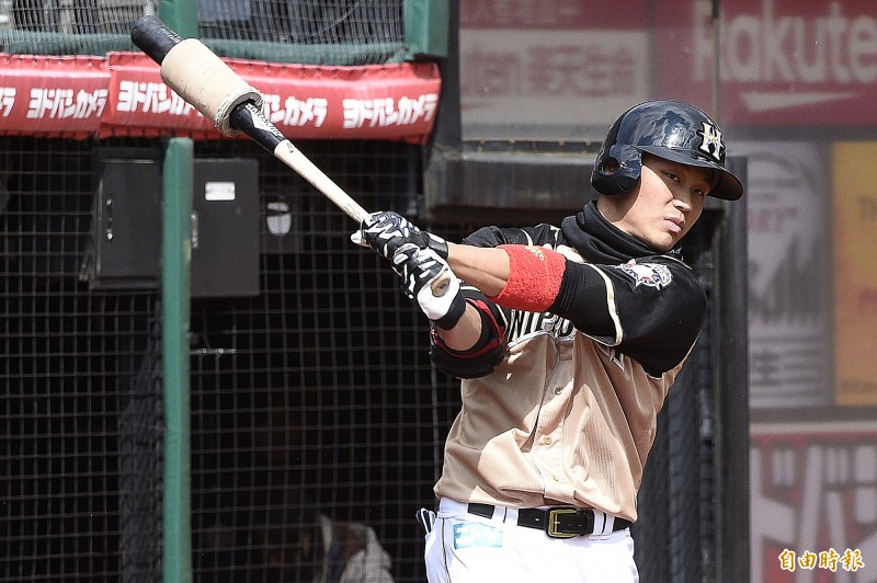 日本火腿鬥士王柏融。（資料照，記者陳志曲攝）