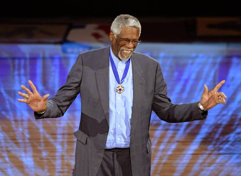 NBA傳奇球星羅素。（資料照，歐新社）