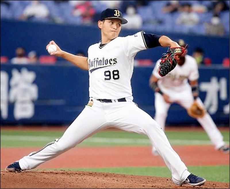 歐力士台灣投手張奕今天將挑戰連兩季都有連勝紀錄。（資料照，取自官網）