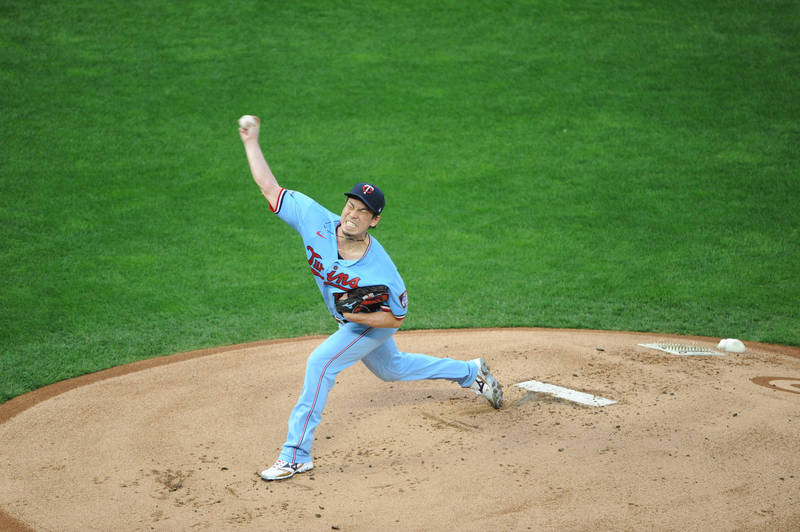 前田健太今日對老虎六局奪九三振，日美通算150勝達成。（美聯社）