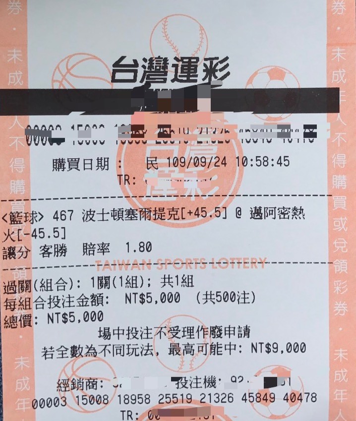 NBA》「無腦送錢」、買到發大財 台灣運彩失誤開出塞爾提克受讓45.5分