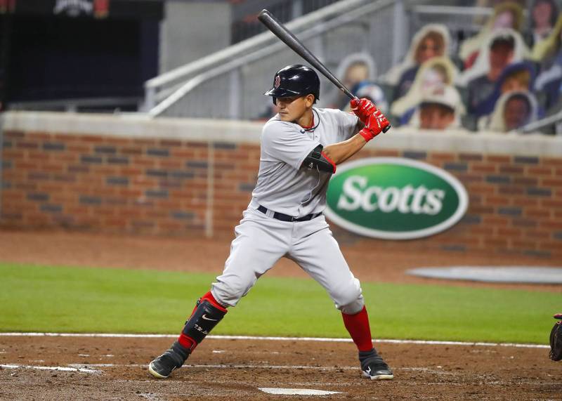 林子偉先發打擊。（法新社）