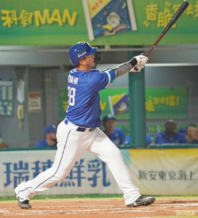 富邦悍將高國輝。（記者黃志源攝）