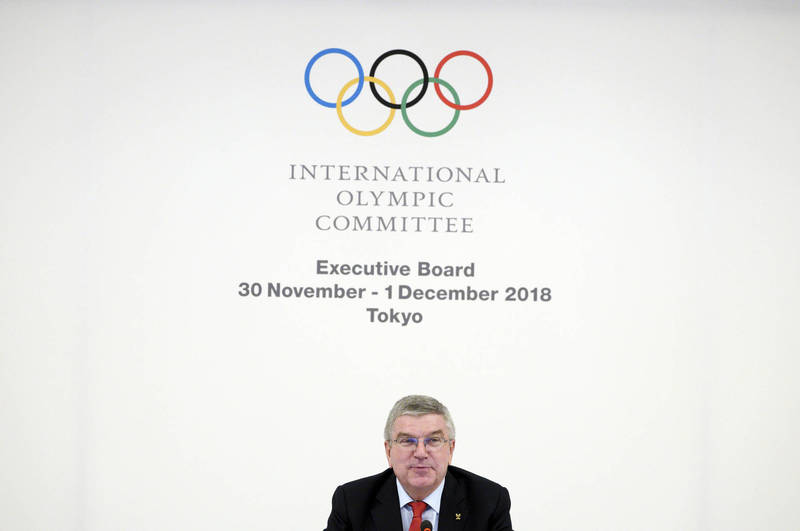 強烈堅持奧林匹克憲章第50條的IOC主席巴赫。（資料照，美聯社）