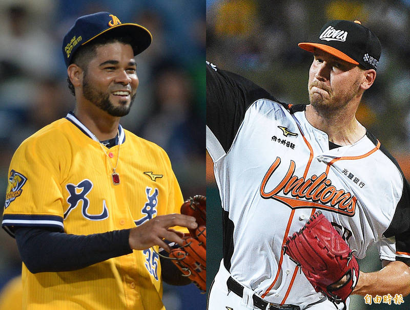 台灣大賽第一戰，兄弟由羅傑斯掛帥，統一獅則是由布雷克先發。（資料照，記者林正堃攝、記者陳志曲攝）