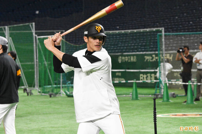 讀賣巨人台灣好手陽岱鋼。（資料照，特派記者倪婉君攝）