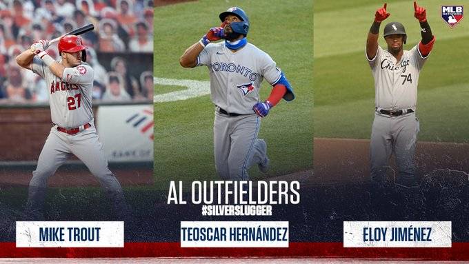 美聯外野銀棒獎。（圖片取自MLBNetwork）