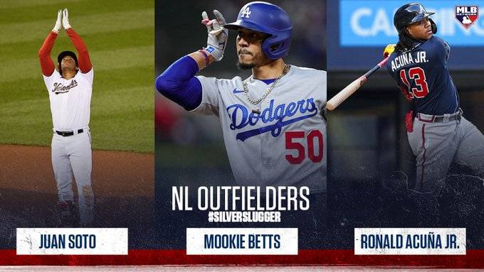 國聯外野銀棒獎。（圖片取自MLBNetwork）