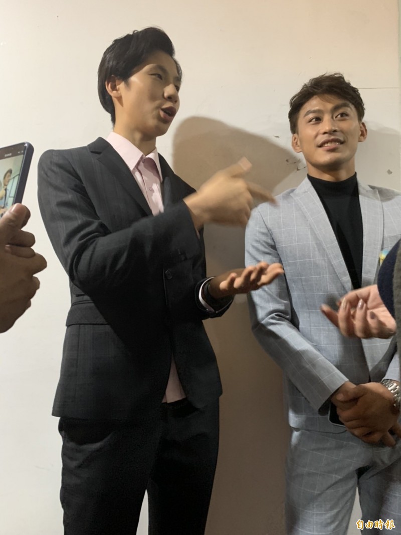 左起拳擊女將林郁婷、柔道楊勇緯。（記者吳孟儒攝）