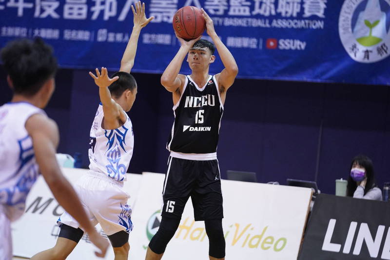 政大張鎮衙18分含四記外線。（大專體總提供）