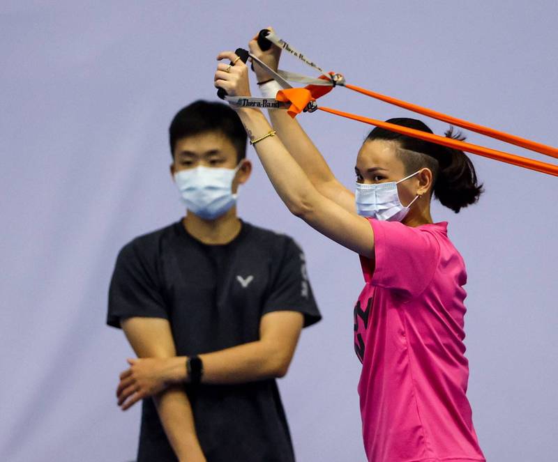 戴資穎備戰泰國賽。（Badminton Photo提供）
