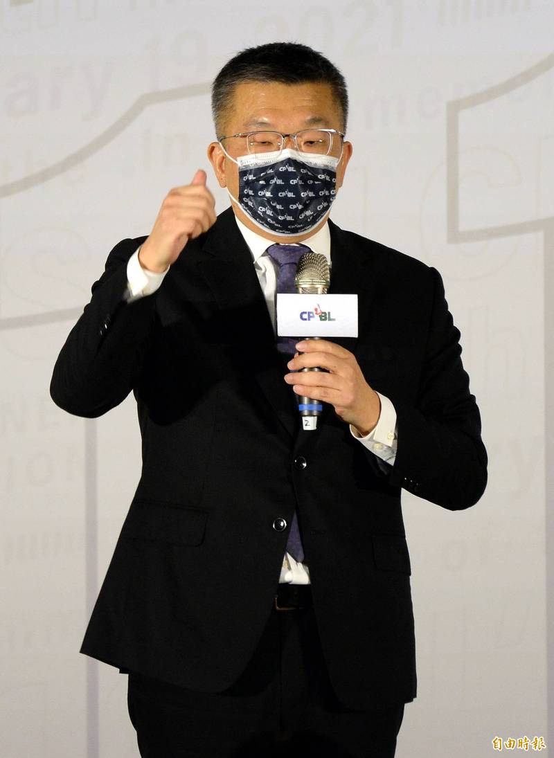 中職新任會長蔡其昌。（記者林正堃攝）