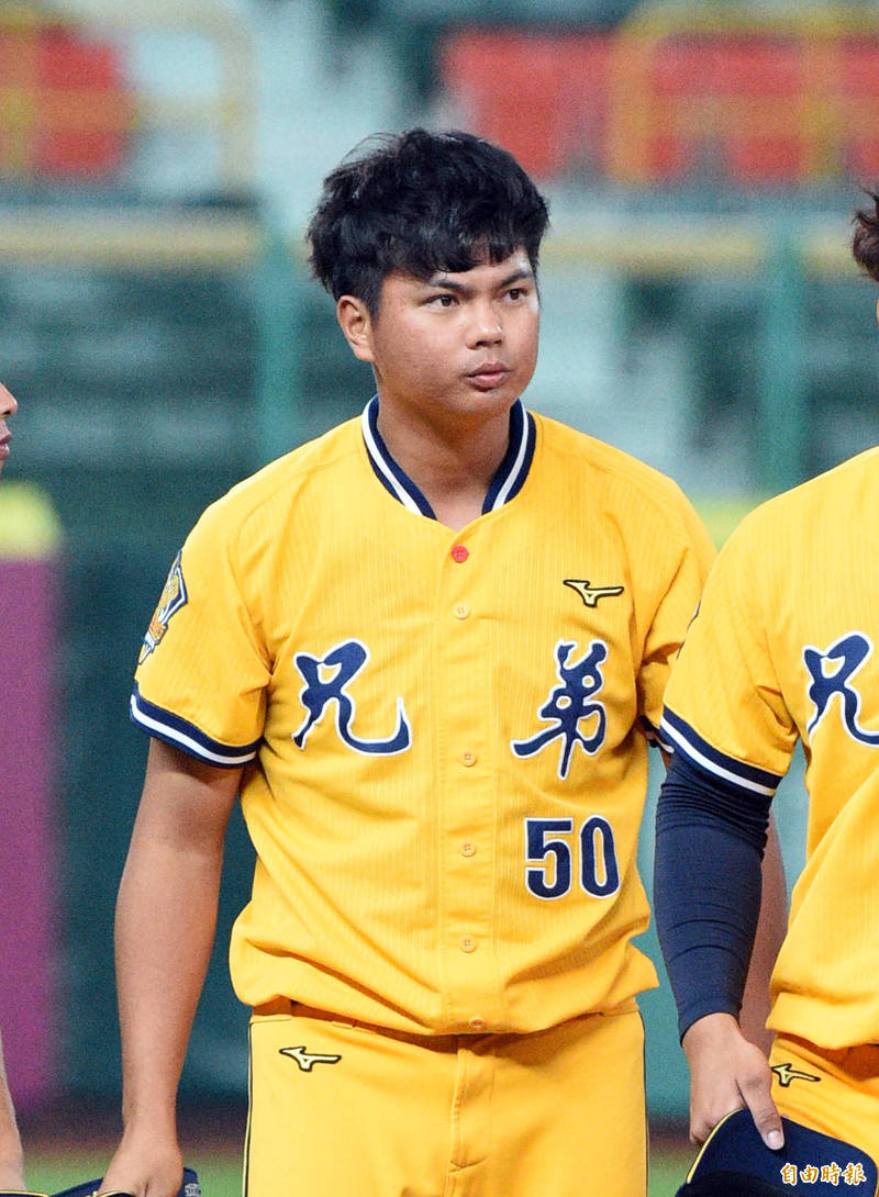 中信兄弟蔡齊哲。（記者張忠義攝）